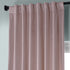 HPD Half Price Drapes VPYC-161207-84 Plush Velvet Curtain (1 Panel), 50 X 84, Ballet Pink