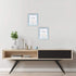 Picture Frame 8x10 Distressed Blue - Mount Desktop Display, Frames by EcoHome