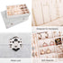 Mebbay 2 Layer Velvet Jewelry Box Organizer for Women Girl, Jewelry Box with Removable Tray for Necklace Stud Earrings Bracelets Rings (Grey), 11.2" x 7.9" x 3.1"