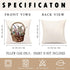 AOKE Set of 4 Easter Throw Pillow Covers 18 x 18 Inches, Rabbit Bunnies with Eggs Cotton Linen Pillow Case, Spring Season's Sofa Bed Throw Cushion Cover Decoration