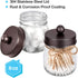 Mason Jar Bathroom Accessories Set 4 - Bronze - Mason Jar Soap Dispenser & 2 Apothecary Jars & Toothbrush Holder - Rustic Farmhouse Restroom, Bathroom Home Decor Clearance, Countertop Vanity Organizer