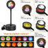 Sunset Lamp Projection 12 Colors in 1 Light 360 Degree Remote Control Brightness Adjustable Rainbow Sunset Sun 12 Effect for Photo Video Bedrooms Vlog Home Party