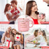 Valentines Day Gifts for Her Him Women Men-12 oz Marble Pink Coffee Funny Gifts Mug,Mothers Day Christmas Anniversary Birthday Gifts for Her Girlfriend Him Wife Print I Love You More The End I Win