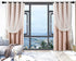 1 Inch Adjustable Curtain Rod Set-Black Curtain Rods for Windows 34 to 68"- Sturdy Single Drapery Rod for Sliding Door, Bedroom, Kitchen,Living Room (With 2 Brackets)