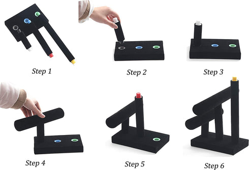 Stratalife Velvet 3 Tier Bracelet Holder Jewelry Display Stand Bangle Bracelet Watch Organizer Storage Jewelry Tower (Black Velvet)