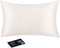 Silk Pillowcase for Hair and Skin, 22 Momme 6A Long Fiber 100% Mulberry Silk Bed Pillow Case with Invisible Zipper, Ivory White, Queen