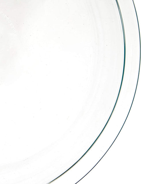 Pyrex 6001003 Glass Bakeware Pie Plate 9" x 1.2" Pack of 2, 5.2, Clear