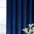 HPD Half Price Drapes VPYC Heritage Plush Velvet Curtain (1 Panel), 50 X 84, Pisces Blue
