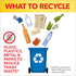 Glad Large Drawstring Recycling Bags - 30 Gallon Blue Trash Bag - 28 Count (Package May Vary) (CXC-212)