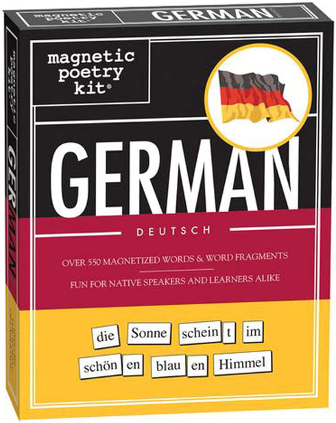 Magnetic Poetry - German Kit - Words for Refrigerator - Write Poems and Letters on the Fridge - Made in the USA