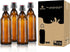 YEBODA 32 oz Amber Glass Beer Bottles for Home Brewing with Flip Caps, Case of 4