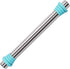 U-Taste 18/8 Stainless Steel 16 inch Adjustable Rolling Pin with Silicone Removable Thickness Rings, Nonstick Kitchen Roller Pin for Baking Cookies Pastry Pizza Pasta Dough Fondant (Teal/Aqua Sky)