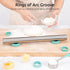 U-Taste 18/8 Stainless Steel 16 inch Adjustable Rolling Pin with Silicone Removable Thickness Rings, Nonstick Kitchen Roller Pin for Baking Cookies Pastry Pizza Pasta Dough Fondant (Teal/Aqua Sky)