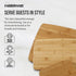 Farberware Bamboo Cutting Boards, Set of 3