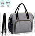 Lunch Bags for Women Insulated, Lunch Cooler Bag for Work, Leak Proof Large Lunch Tote Bag, Lunch Bag with Adjustable Shoulder Strap for School/Office/Picnic/Fishing/Beach(Grey)