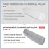 Cylinder Pillows for Neck and Shoulder Pain Relief, for Cervical, Spine, Lumbar Traction. Ergonomics and Neck Physical Therapy, Ideal for Spine and Neck Support. 4x17 inches(Gray)