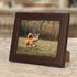 CRUGLA 5x7 Picture Frame Set, Family Brown 5 by 7 Photo Frames for Wall Mounting Tabletop Desktop, 6 Packs