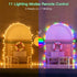 Ollny Solar String Lights Outdoor, 25ft 50 LED Easter String Twinkle Fairy Star Lights Waterproof, Warm White & Multicolor Changing Lights with 11 Modes for Easter Christmas Garden Yard Patio Party