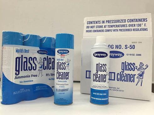 Sprayway 443331 Ammonia Free Glass Cleaner, 19 Oz. (4-Pack) (Packaging May.