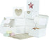 Ghilia 85pcs 4x4x2.5 Inches White Cake Boxes, Bakery Boxes with Window, Small Pastry Boxes, Cupcake Boxes, Gift Boxes for Candy, Chocolate, Donuts, Fruits and Party.