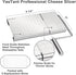 YasTant Professional Cheese Slicer for Block Cheese, Luxury Size Cheese Cutter Stainless Steel Cheese Slicer Board with Wire Cutter Heavy Duty, Perfect for Soft Semi Hard Cheese Grey