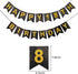 Luxiocio Happy 18th Birthday Party Decorations Supplies Kit - 19Pcs - 1Pcs Happy 18th Birthday Banner, 12Pcs Sparkling Hanging Swirl, 6Pcs Poms - 18 Year Old Birthday Decorations for Girls & Boys