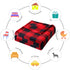 Fomoom Buffalo Plaid Blanket, Buffalo Blanket for Couch Bed Sofa Chair, Soft Cozy Flannel Red Black Check Pattern Decorative Blanket, Lightweight Fuzzy Buffalo Throw Blanket, 59x79 Inch