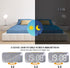 WulaWindy Digital Alarm Clock, Large Mirrored LED Display, with USB Charger, Snooze Function Dim Mode Wall Hanging Beside Desk Clock for Bedroom (Orange)
