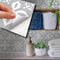 WALPLUS 24pcs 6" Peel and Stick Tiles Stickers Tile Paint Backsplash Removable Waterproof Self-Adhesive Decals Vinyl Home Kitchen Bathroom Decor (Andalu Light Grey)
