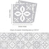 WALPLUS 24pcs 6" Peel and Stick Tiles Stickers Tile Paint Backsplash Removable Waterproof Self-Adhesive Decals Vinyl Home Kitchen Bathroom Decor (Andalu Light Grey)