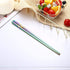 Dtdepth Stainless Steel Chopsticks - 5 Pairs 9.06inch Multicolor Reusable Dishwasher Safe Metal Chopsticks - Square Lightweight Non Slip Flat Chop Sticks - Easy to Use and Clean (No Color Fading)