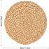 WENFOME 4 Pack Water Hyacinth Woven Placemats, 11.8 inches Natural Water Hyacinth Weave Placemat Set Round Braided Rattan Tablemats Insulation Pads for Cooking and Baking (4, 11.8 Inch)