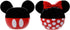 Disney Salt and Pepper Shakers Set Ceramic Minnie and Mickey Mouse Salt and Pepper Shakers, Perfect for Any Tabletop Easy to Fill Red/Black, Glossy Finish