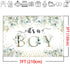 Mocsicka It's a Boy Backdrop 7x5ft Greenery Eucalyptus Baby Shower Party Decorations Banner Summer Green Leaves Boy Baby Shower Photography Background