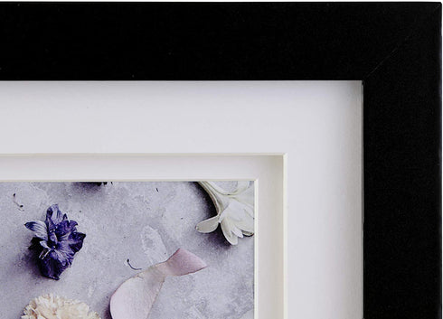 Kiera Grace PH00670-7INT kieragrace KG Morgan Double Mat 9-Inch, Black Picture Frame, 9x9