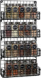 Spice Racks for Cabinet,Wall Mounted 4-Tier Stackable Black Iron Wire Hanging Spice Rack Organizer Storage,Great for Kitchen Cabinet, Cupboard,Pantry Door and More(Patent No.:D909138S)