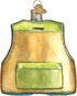 Old World Christmas Ornaments: Fishing Vest Glass Blown Ornaments for Christmas Tree (44091)