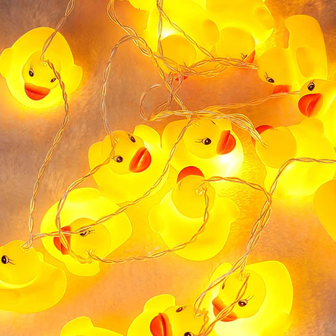 20 LED Children's Room LED String Lights for Holiday Wall Window Tree Decorative Party Yard Garden Kids Bedroom Living Dorm Uses Squeeze Sound Squeaky - Duck
