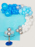 Blue Balloon Arch Kit 107+ pcs - 16 Ft Blue Balloon Garland Kit Dark Blue Balloons Water Blue White Chrome Silver Star Balloon Baby Shower Balloons Boy Birthday Party Globos Azules WF