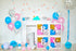 Baby Clear Boxes 4 pcs 12" by Serene Selection, 40 Balloons Included, for Boy or Girl BabyShower, Gender Reveal Party Supplies, Blocks with Letters for Baby Shower, Backdrop Block Party Decorations