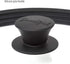 Goodful Universal Lid for Pots, Pans and Skillets, Tempered Glass Steam Vented, Graduated Silicone Rim Fits 9.5" to 12" Cookware, Replacement Top, Large, Black