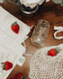 Organic Cotton Mesh Tote Bags Reusable Mesh Grocery Bags - Reusable Shopping Bags for Groceries - French Market Bag - Fish Net Farmers Market Bag - Mesh Produce, Vegetable & Grocery Bags (3 Bags)