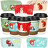 40 Pieces Christmas Coffee Cup Tea Cup Sleeves Disposable Paper Cup Sleeves with 5 Custom Xmas Designs for Christmas Hot Chocolate, Coffee, Cocoa, Tea or Cold Beverage, Fits 12 oz to 16 oz