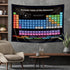 Riyidecor Periodic Table Tapestry 80WX60L Inch Chemistry Elements Educational Scientific Teachers School Student Cool Aesthetic Practical Family Cute Symbols Wall Hanging Living Room Bedroom Decor