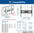 Rfiver Universal Table Top TV Stand TV Base Replacement for Most 27 30 32 39 40 42 43 49 50 55 inch LCD LED Plasma Flat Screen TVs, Vesa Mount Holds up to 88lbs, Height Adjustable and Cable Management
