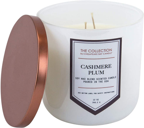 Chesapeake Bay Candle The Collection Two-Wick Scented Candle, Cashmere Plum