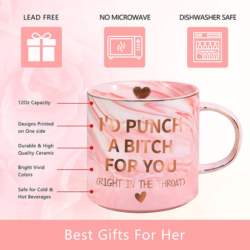Gifts for Her Women Wife Mom Sisters Friends,12 OZ Funny Coffee Mug Graduations Gifts Birthday Anniversary Engagement Valentines Day Gifts New Year for Girlfriend Teenage Girls Teachers Colleagues