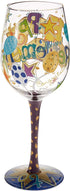 Lolita Happy Retirement Artisan Painted Wine Glass Gift