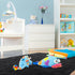 DETUM Soft Bedroom Area Rugs, Fluffy Fur Rug for Living Room Kids Room Nursery Room Mat, Shaggy Plush Carpet for Indoor Floor, Modern Home Decor, 4 x 6 Feet, Black