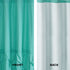 Comfort Spaces Cavoy Bathroom Pintuck Shower Tufted Ruffle Pattern Modern Elegant Microfiber Fabric Bath Curtains, 72"x72", Aqua,CS70-0102